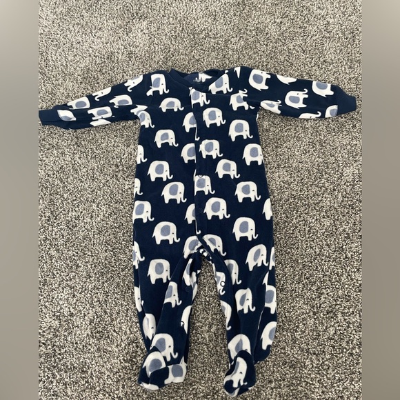 9 Months Carter’s Infant/Baby Button Up Footie PJ Bundle - Picture 2 of 15